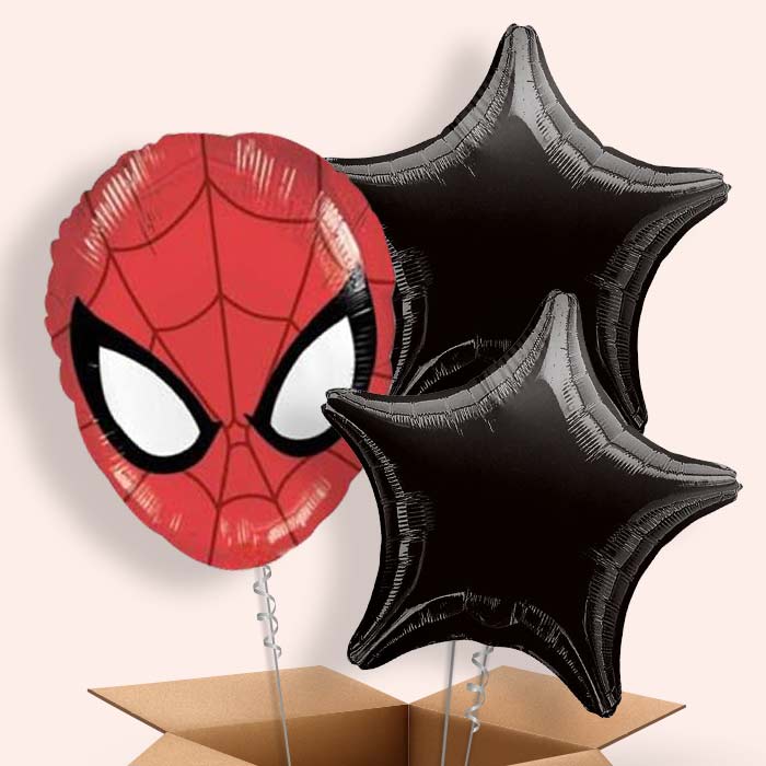 Spiderman Head Balloon in a Box Gift