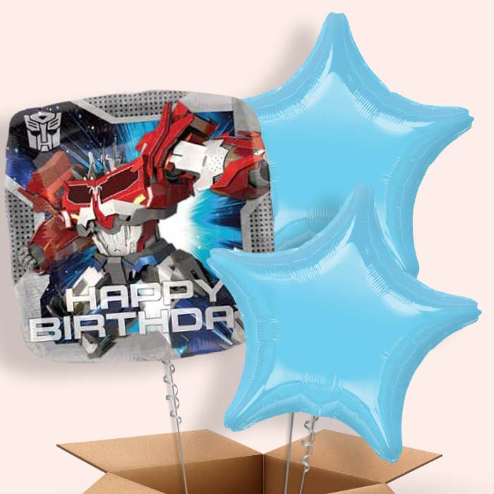 Transformer Balloons in a Box (Happy Birthday)