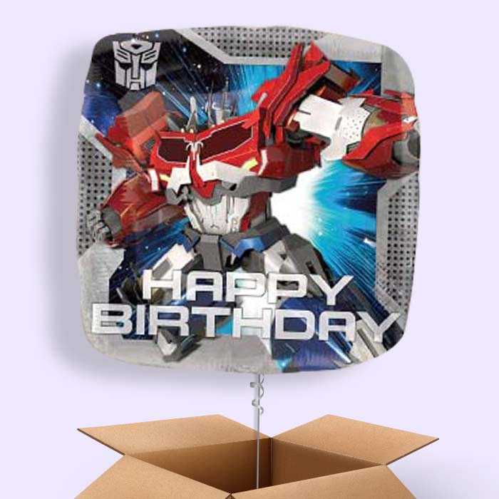 Transformer Balloons in a Box (Happy Birthday)