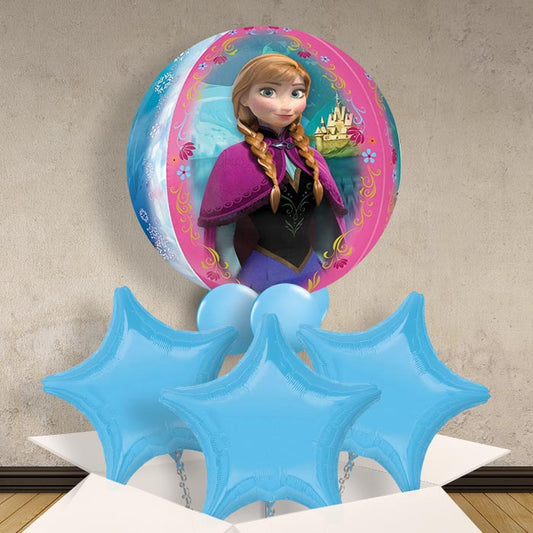 Frozen Anna and Elsa Orb Balloon in a Box
