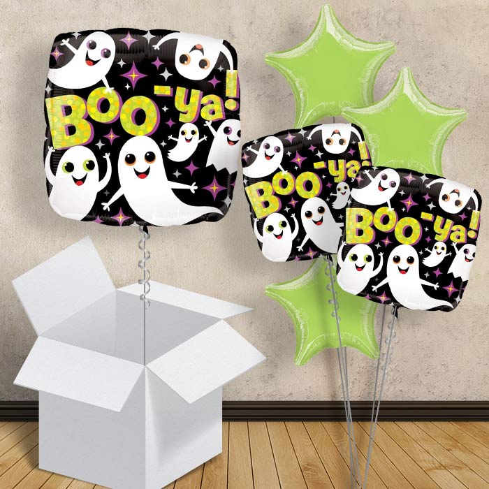 Halloween Balloons in a Box (Boo-Ya) - 1 Balloon | Small Indoor Plants