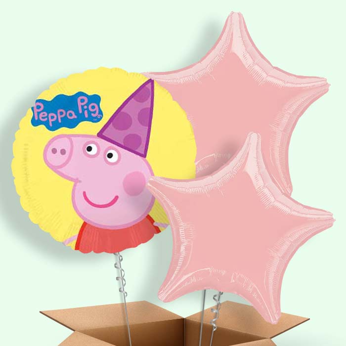 Peppa Foil Balloon in a Box Gift