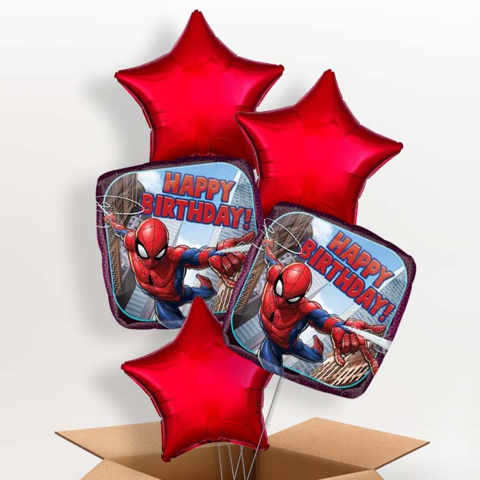 Spiderman Balloon in a Box (Happy Birthday)