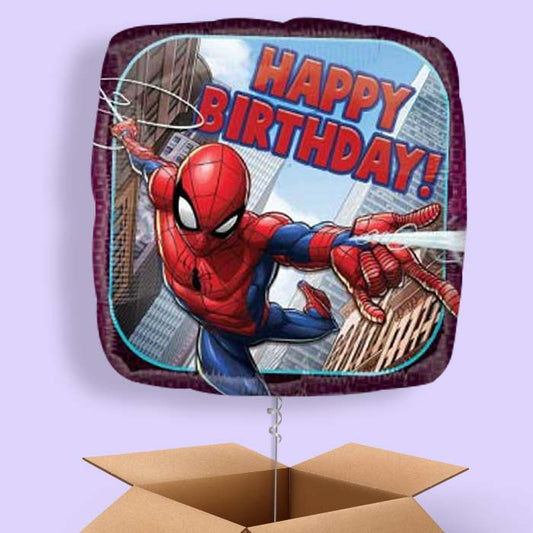 Spiderman Balloon in a Box (Happy Birthday)