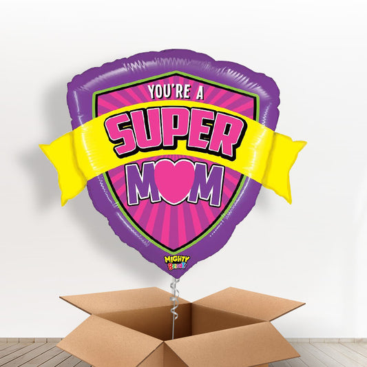 Super Mum Mothers Day Balloon in a Box