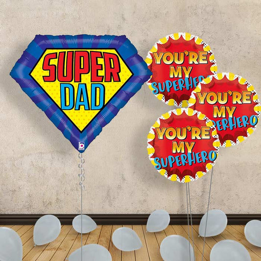 Super Dad Balloon Bouquet in a Box