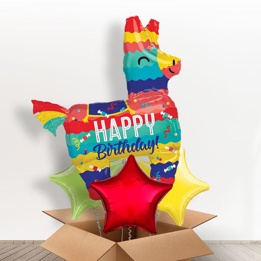 Giant Pinata Bull Balloon in a Box - With 3 Themed Balloons | Small Indoor Plants