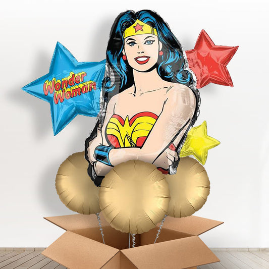 Giant Wonder Woman Balloons in a Box - With 3 Themed Balloons | Small Indoor Plants