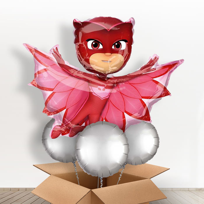 Giant Owlette PJ Masks Balloons in a Box