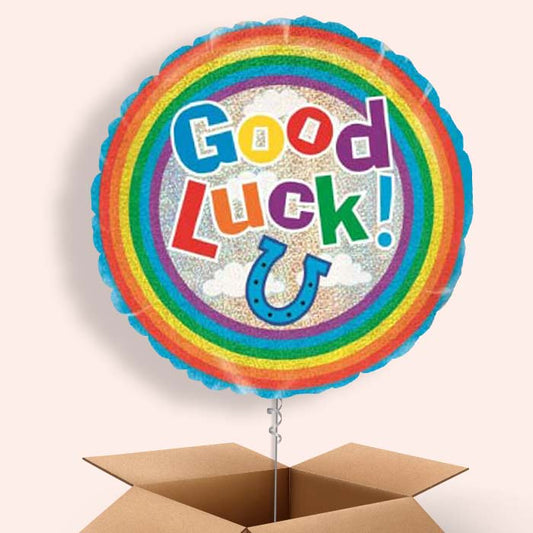 Good Luck Balloons in a Box (Horse Shoe)