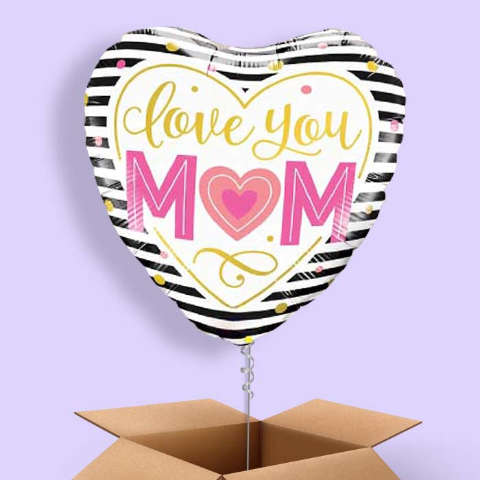 Love You Mum Helium Balloon in a Box