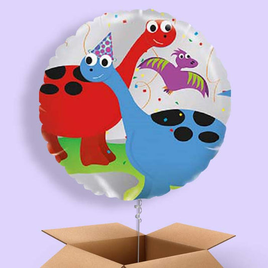 Cute Dinosaur Balloons Delivered in a Box