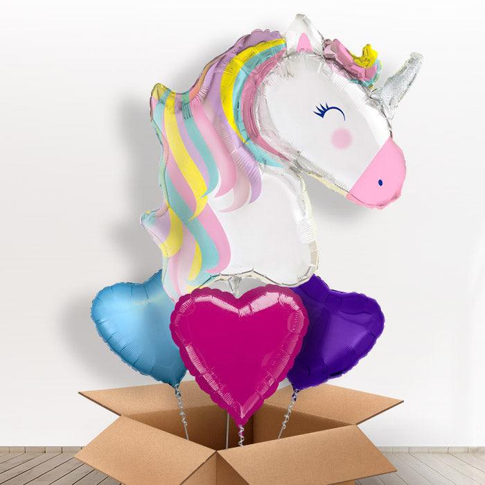 Giant Pastel Unicorn Balloon in a Box