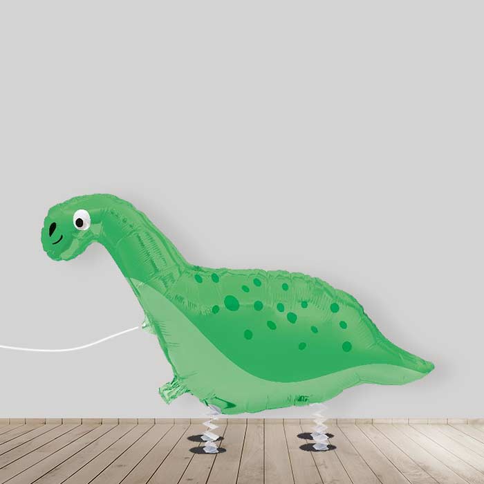 Inflated Brontosaurus Walking Dinosaur Shaped Balloons