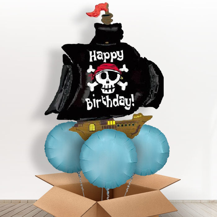 Pirate Ship Birthday Balloon in a Box