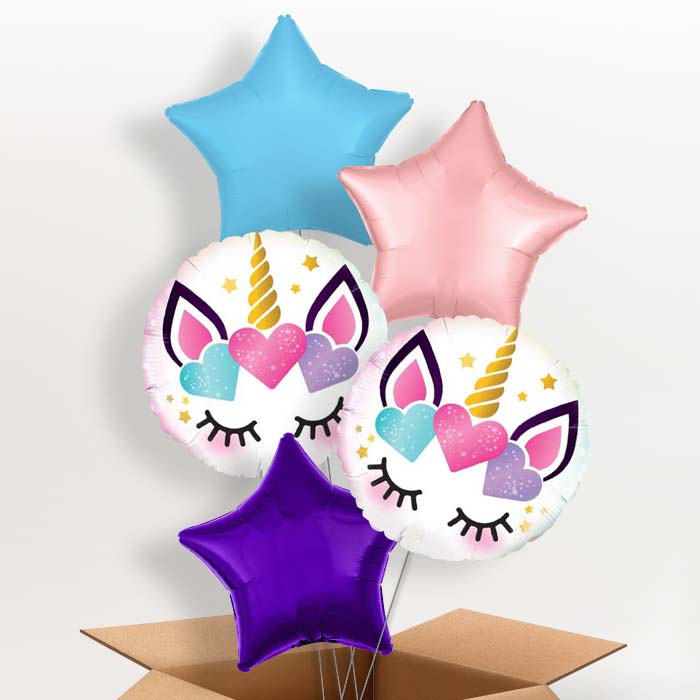 Eyelash Unicorn Balloons in a Box