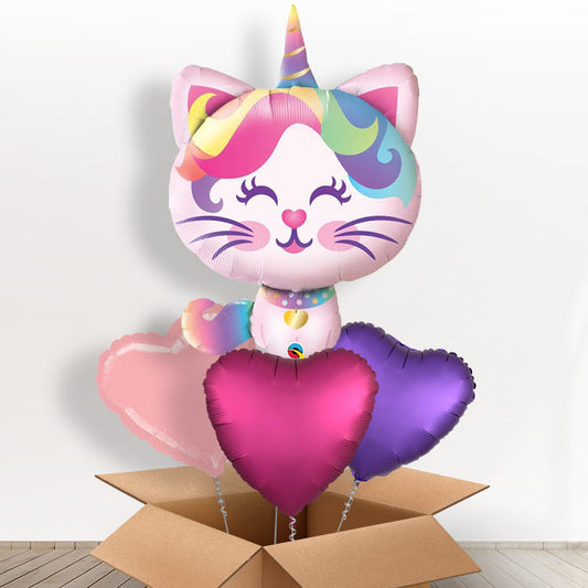 Giant Caticorn Balloon in a Box Gift