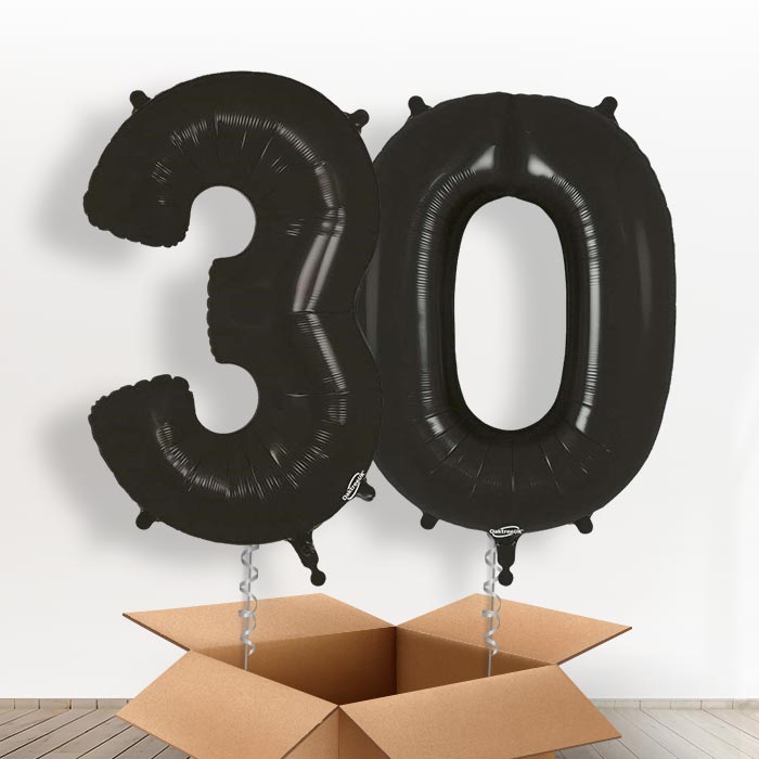 Black 30 Balloons in a Box