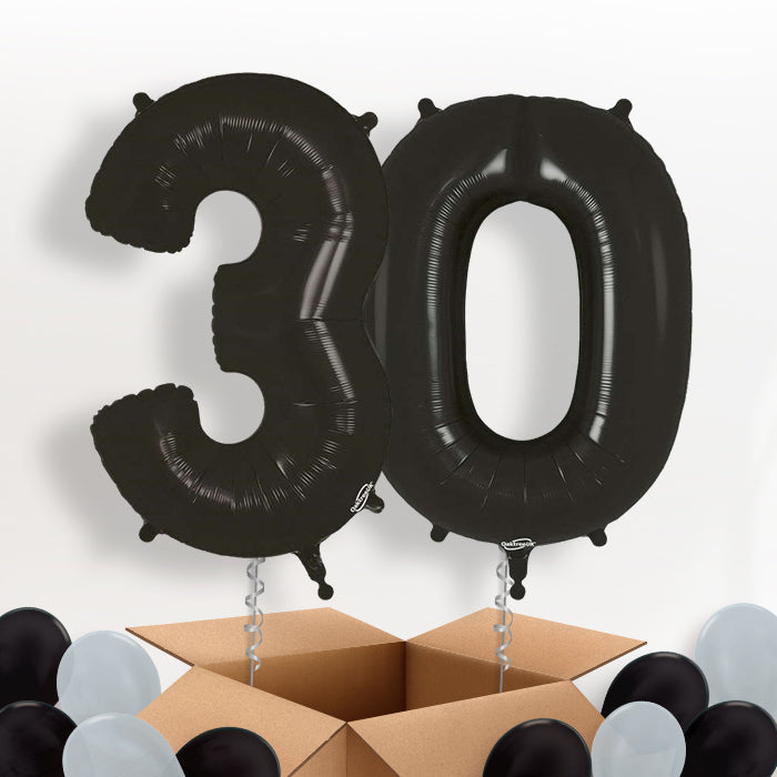 Black 30 Balloons in a Box