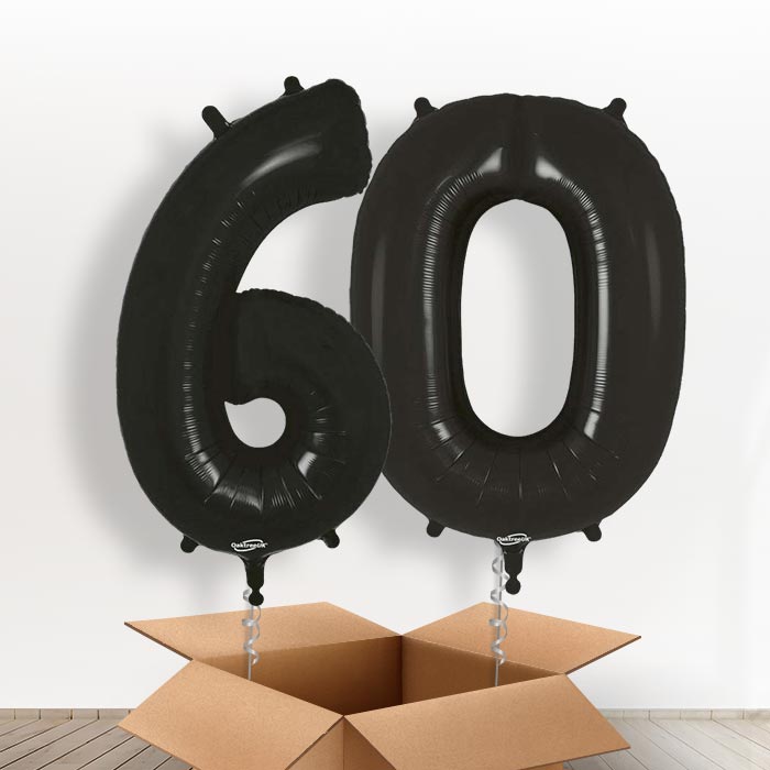 Black 60 Balloons in a Box