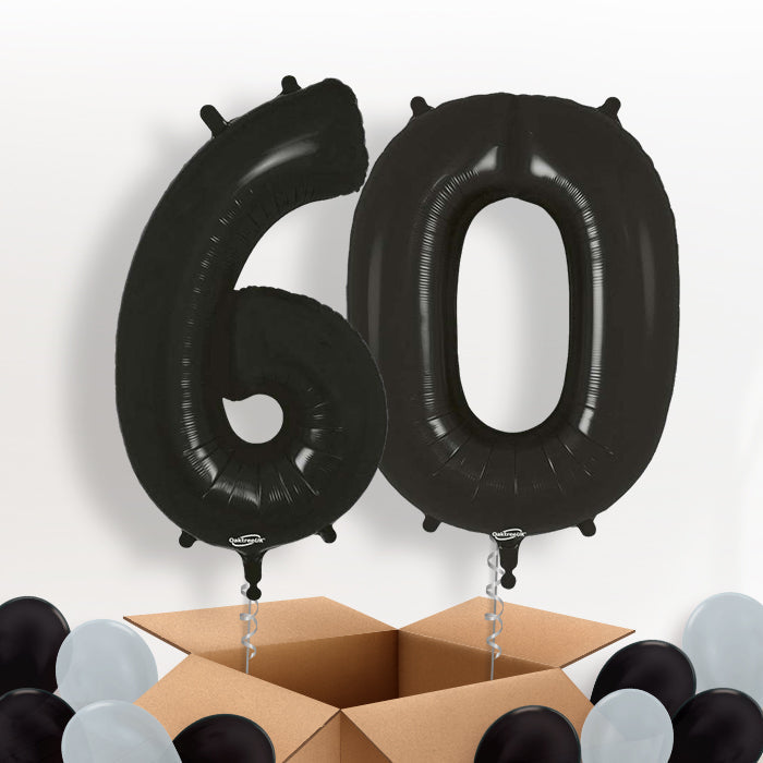 Black 60 Balloons in a Box