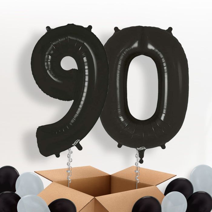 Black 90 Balloons in a Box