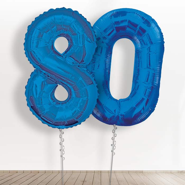 80 Balloons Delivered in a Box - Blue