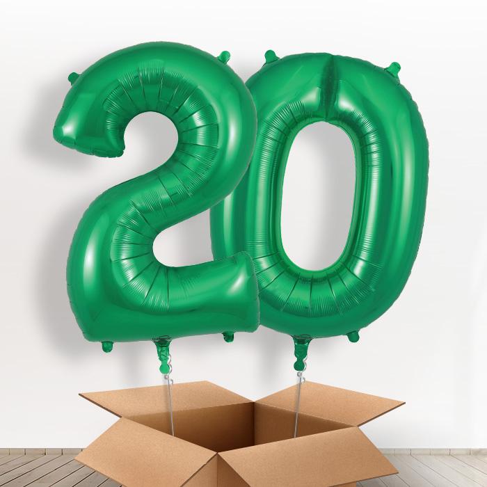 Dark Green 20 Balloons in a Box