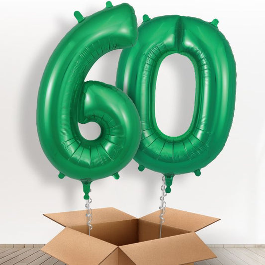 60 Balloons in a Box - Green