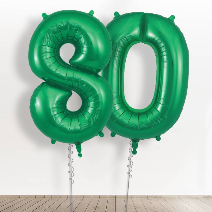 80 Balloons in a Box - Green