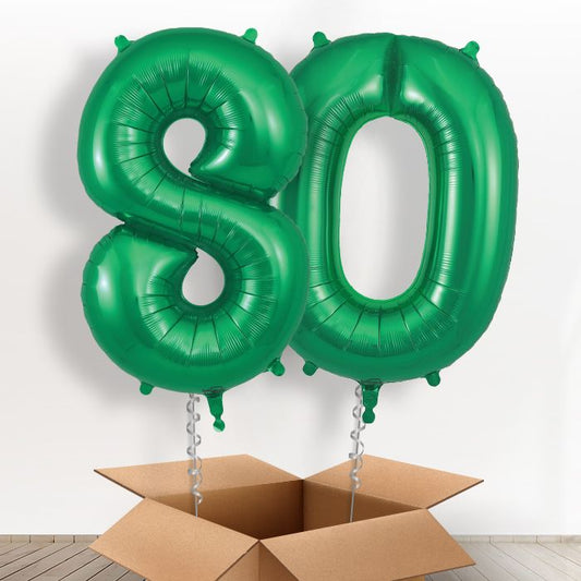 80 Balloons in a Box - Green