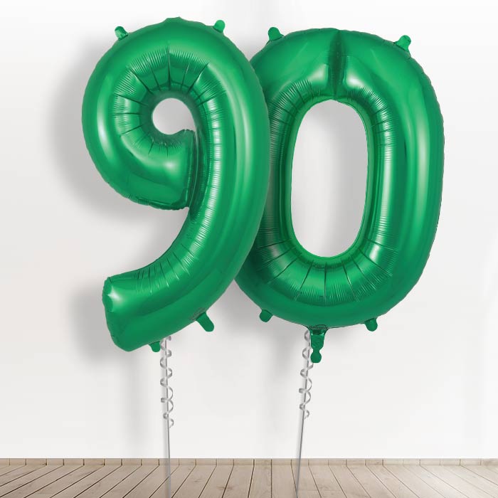 90 Balloons in a Box - Green