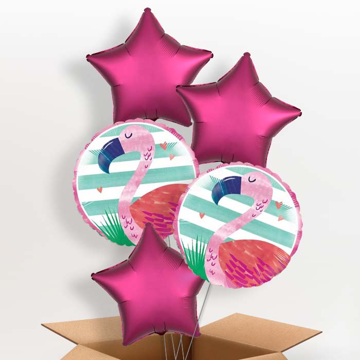 Flamingo Balloons in a Box (Pink)