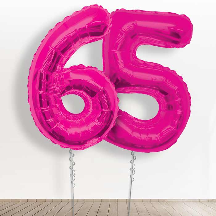 65 Balloons in a Box - Pink