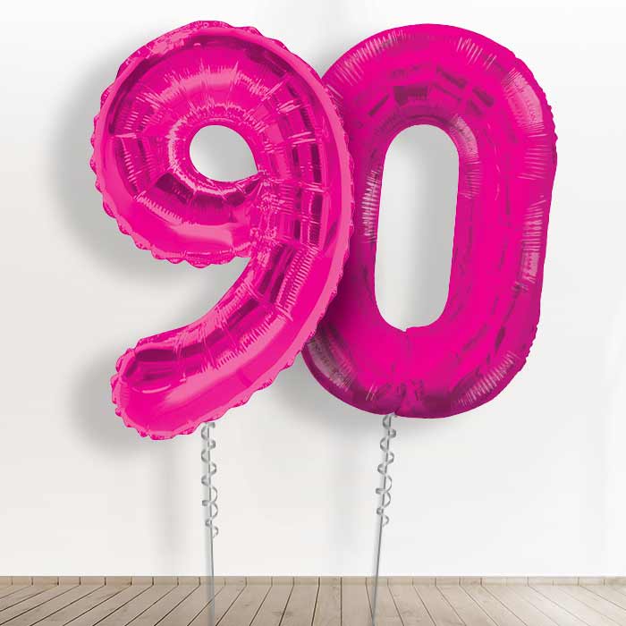 90 Balloons in a Box - Pink