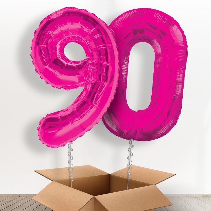 90 Balloons in a Box - Pink