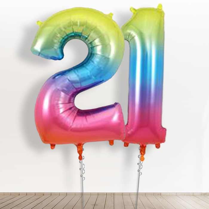 21 Balloons in a Box - Rainbow