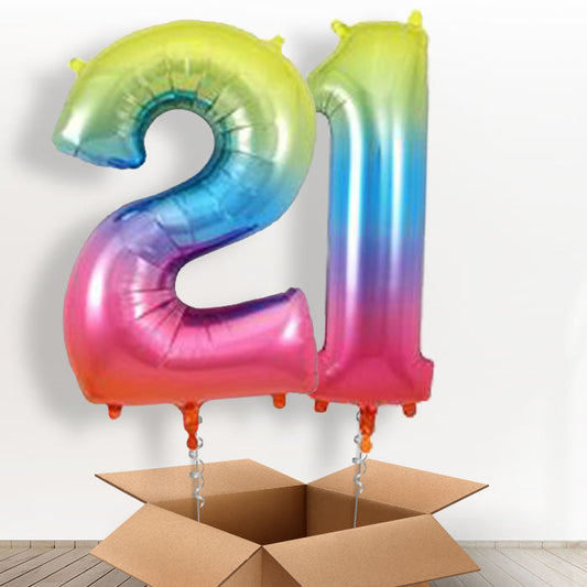 21 Balloons in a Box - Rainbow