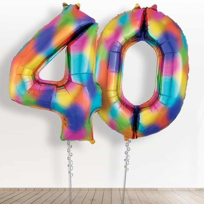 Balloon 40 in a Box - Rainbow