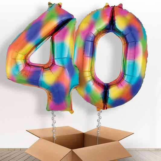 Balloon 40 in a Box - Rainbow