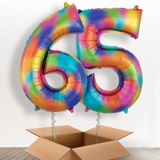 65 Balloons in a Box - Rainbow