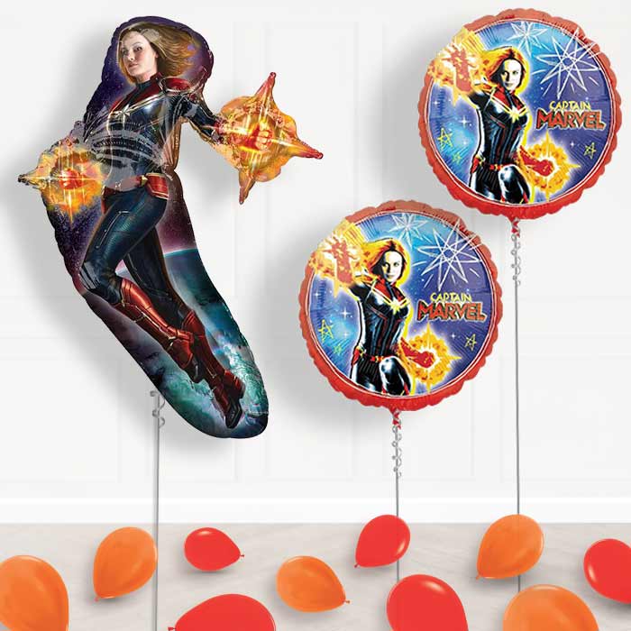 Captain Marvel Balloons Display in a Box Gift