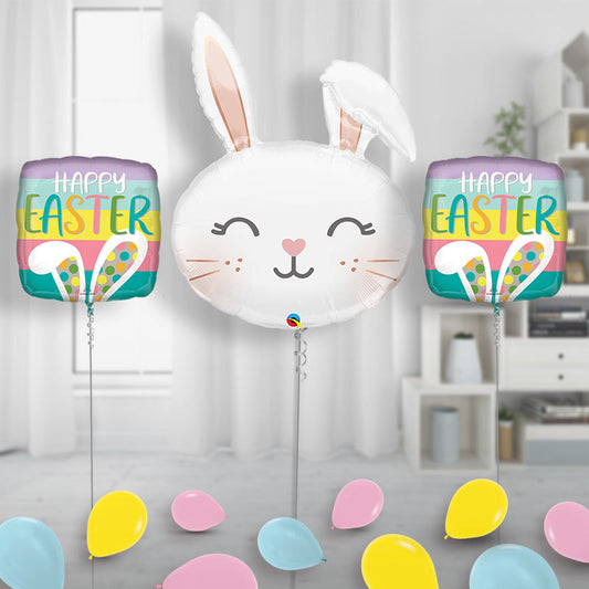 Easter Bunny Balloon Displays - Package | Small Indoor Plants