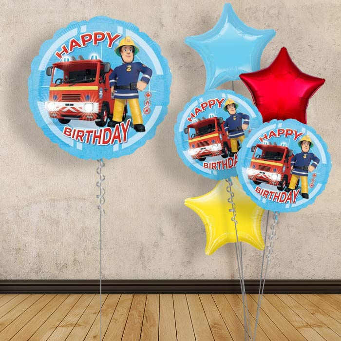 Fireman Sam Balloons in a Box (Happy Birthday) - 1 Balloon | Small Indoor Plants