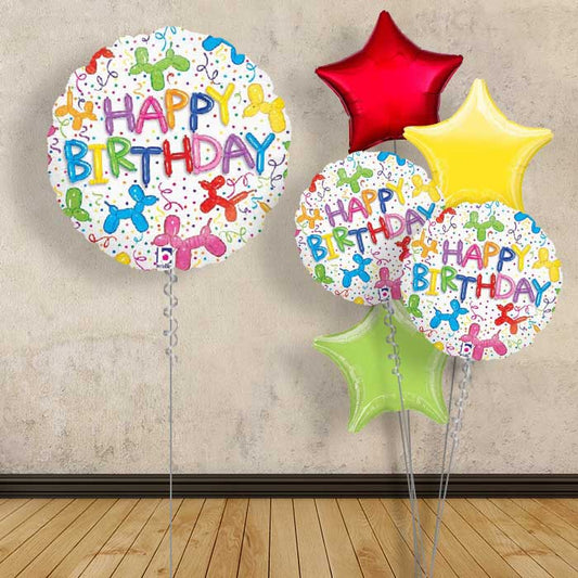 Dog Happy Birthday  Balloon in a Box - 1 Balloon | Small Indoor Plants
