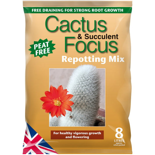 Cactus and Succulent Focus Repotting Mix 8L Peat Free