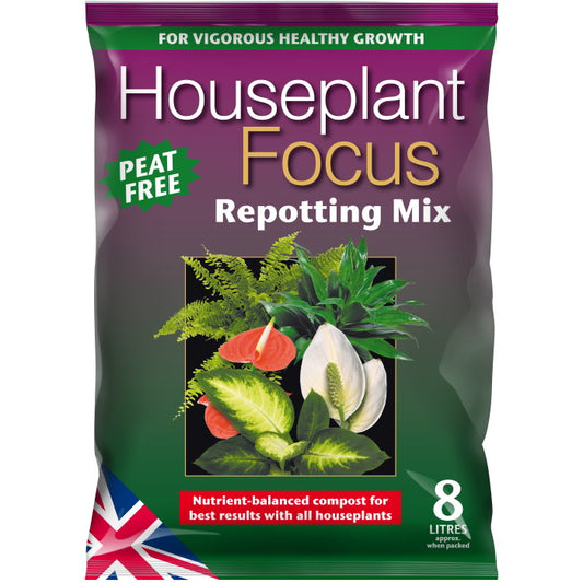 Houseplant Focus Repotting Mix 8L Peat Free