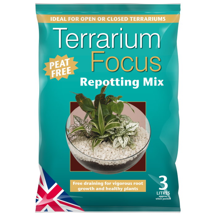 Terrarium Focus Repotting Soil Mix 3 Litre Peat Free