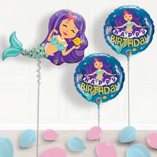 Mermaid Birthday Balloon Display in a Box