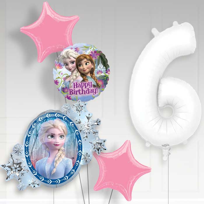 Frozen Helium Balloon Package 6th Birthday